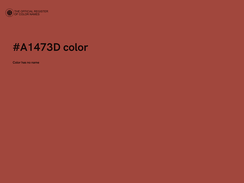 #A1473D color image