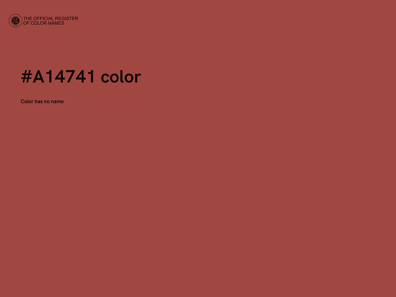 #A14741 color image