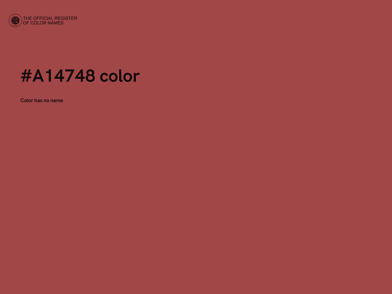 #A14748 color image