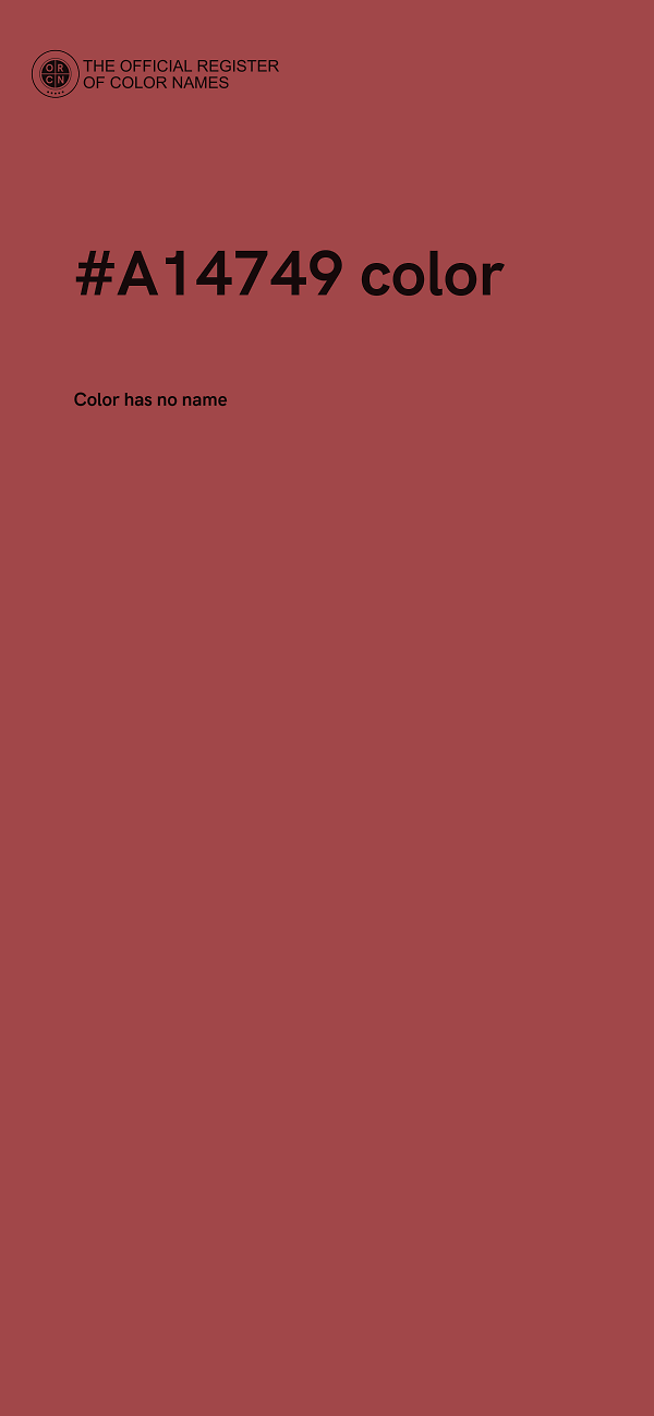 #A14749 color image
