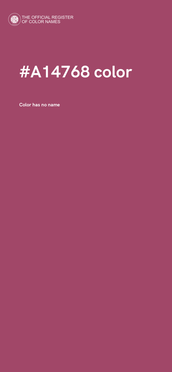 #A14768 color image