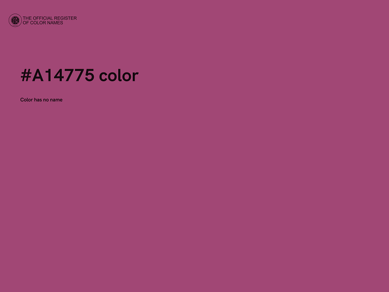 #A14775 color image