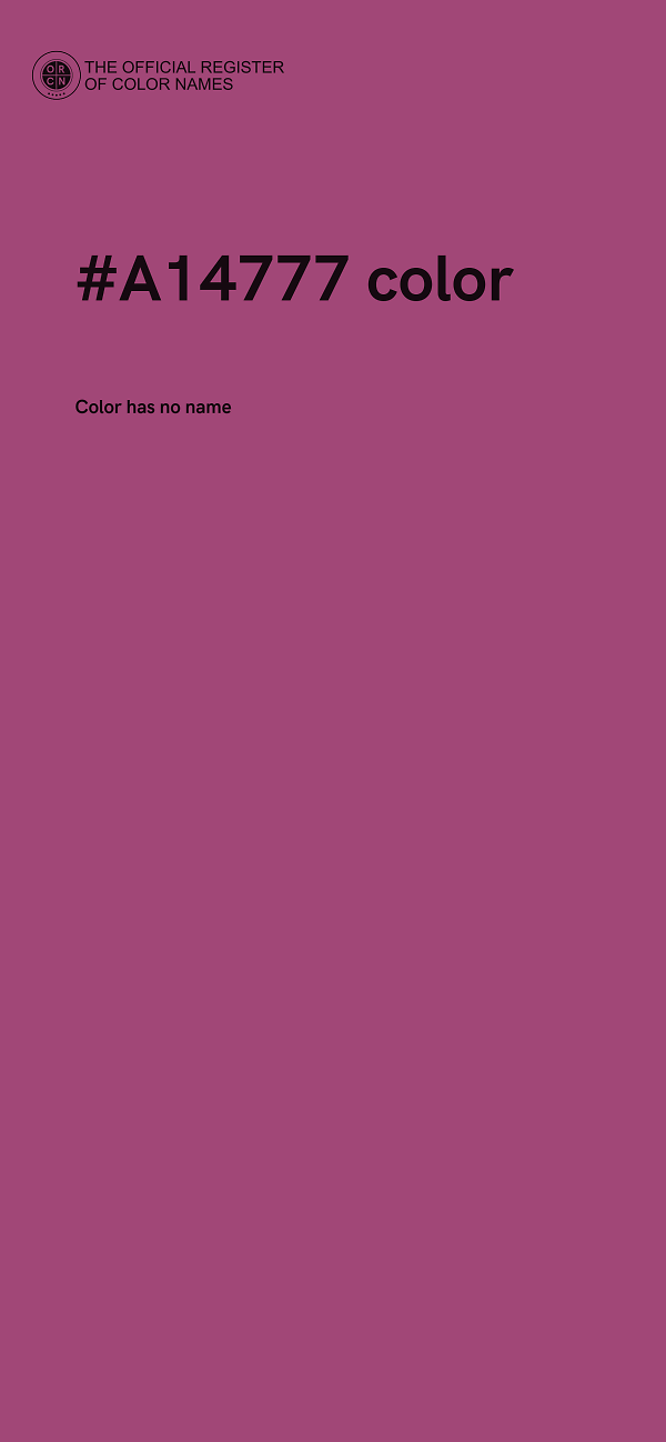 #A14777 color image