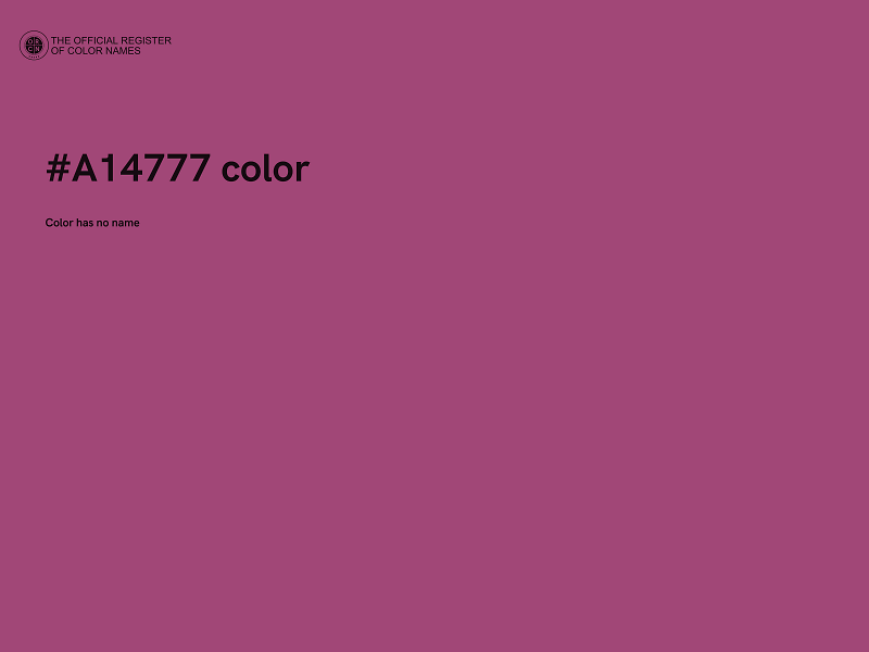 #A14777 color image