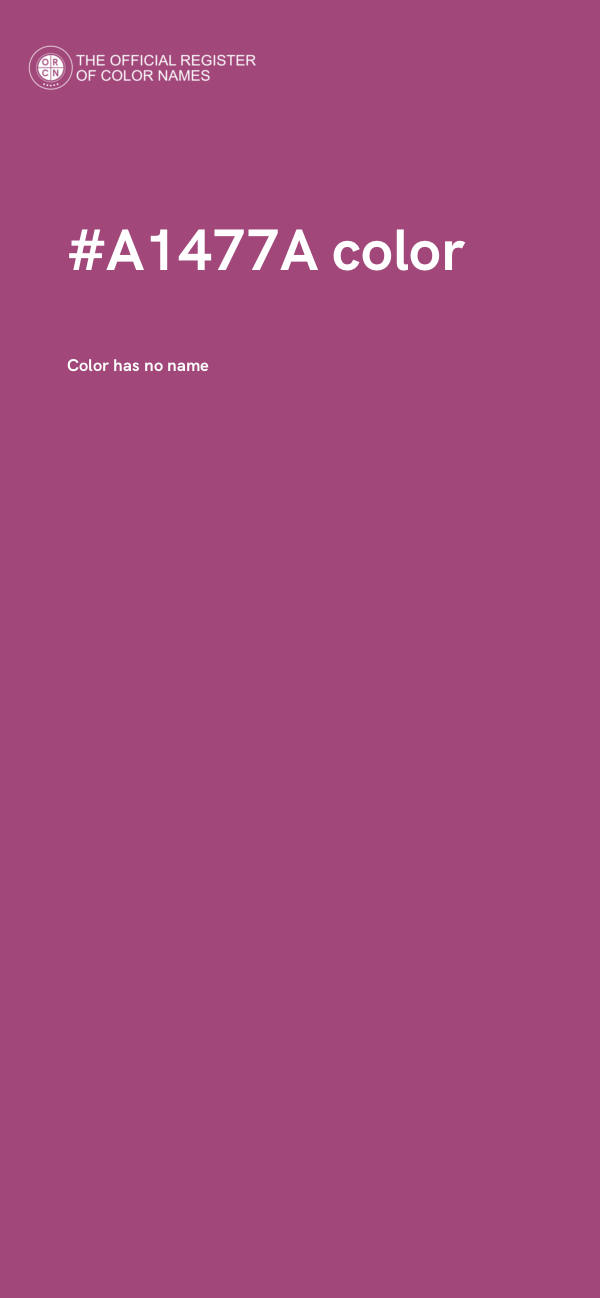 #A1477A color image