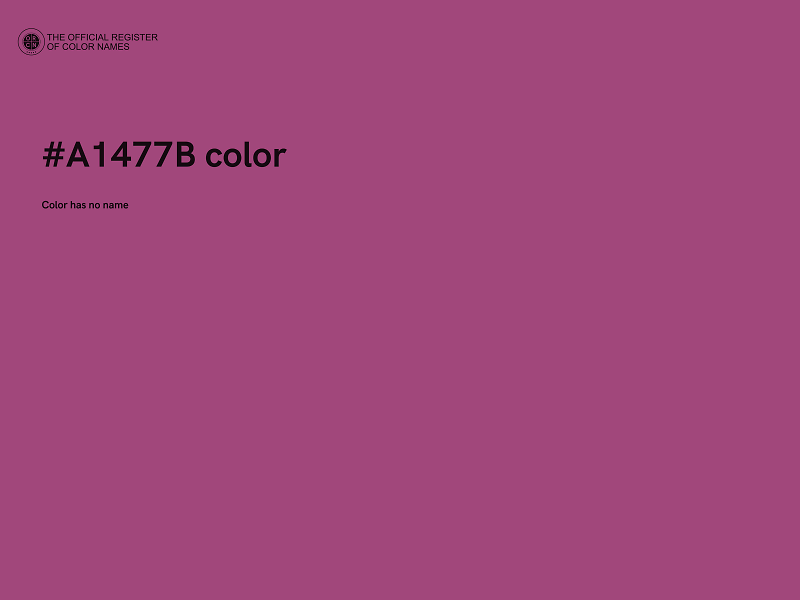 #A1477B color image