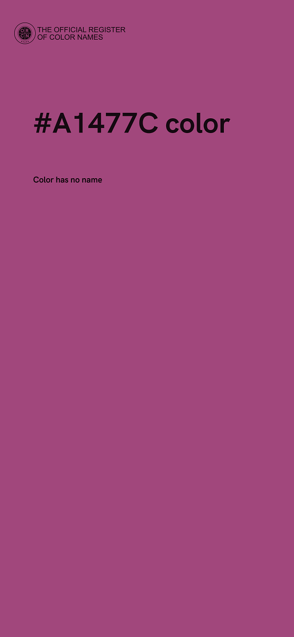 #A1477C color image