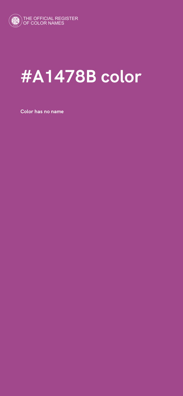#A1478B color image
