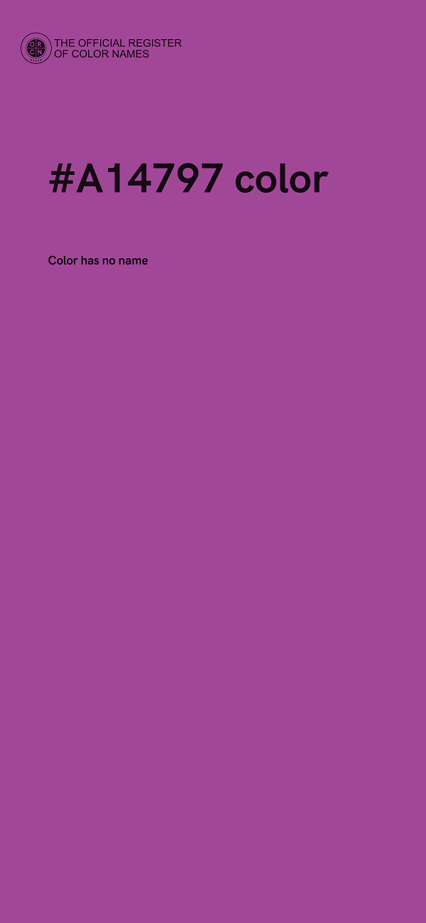 #A14797 color image
