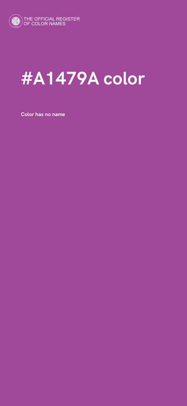 #A1479A color image