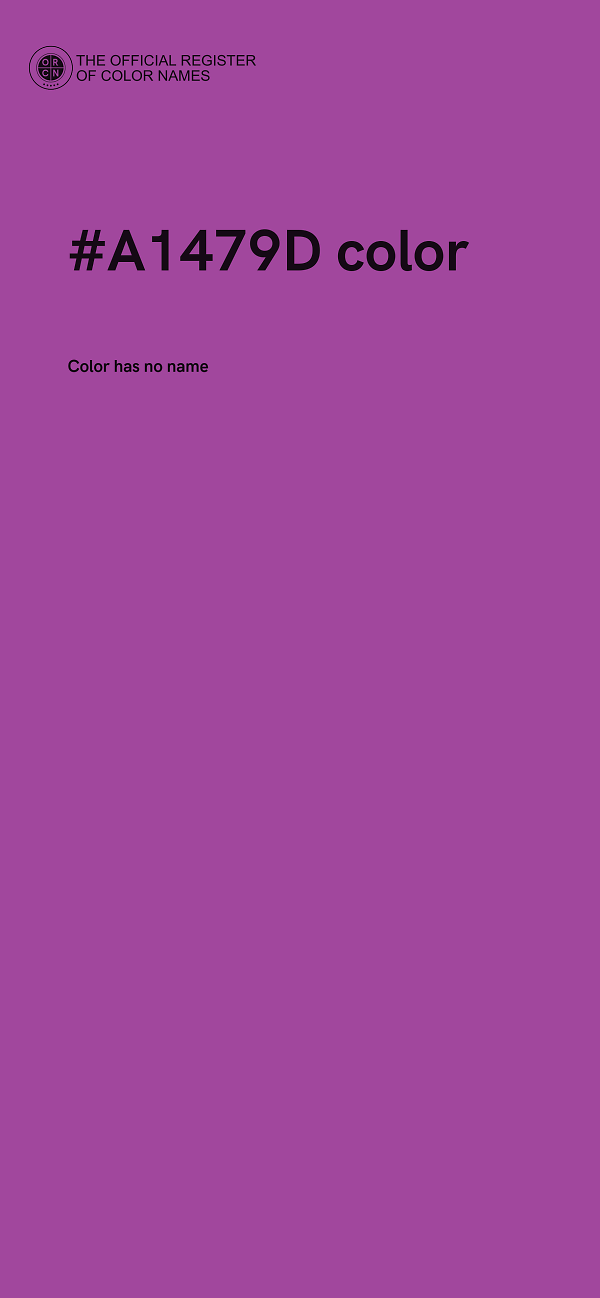 #A1479D color image