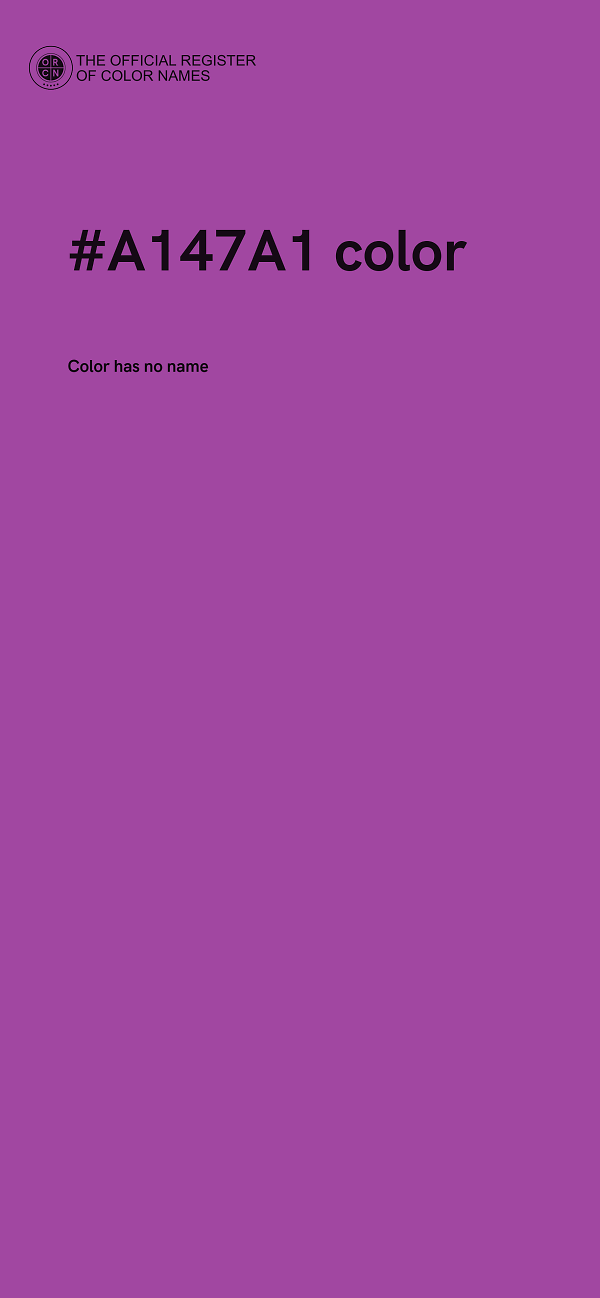 #A147A1 color image