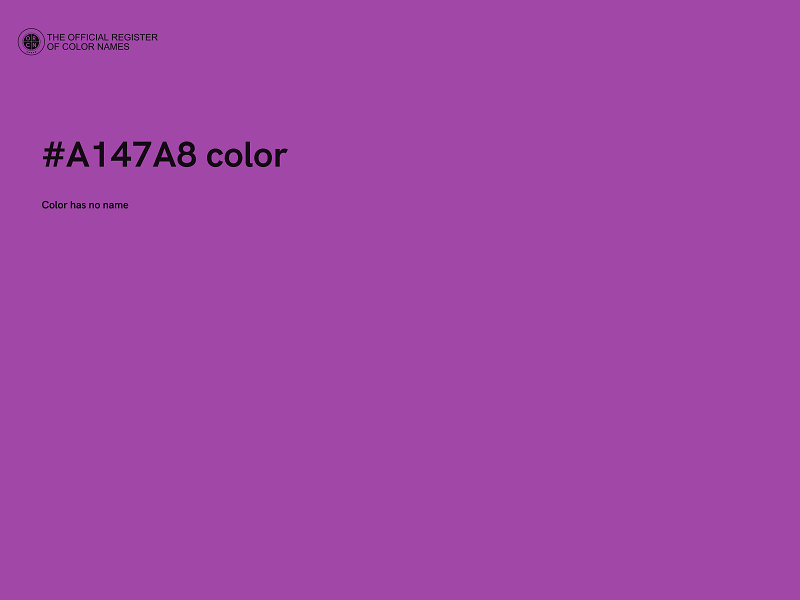 #A147A8 color image