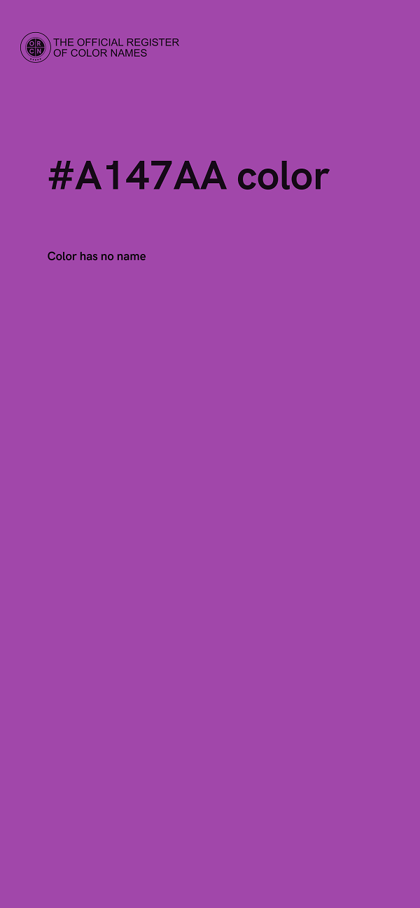 #A147AA color image