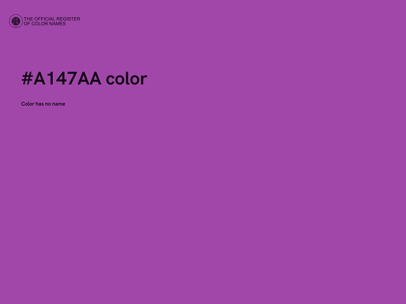 #A147AA color image