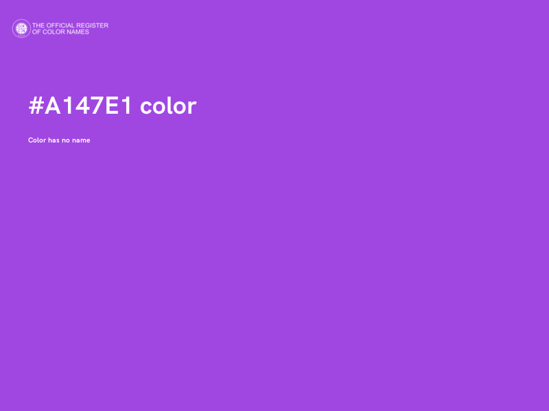 #A147E1 color image
