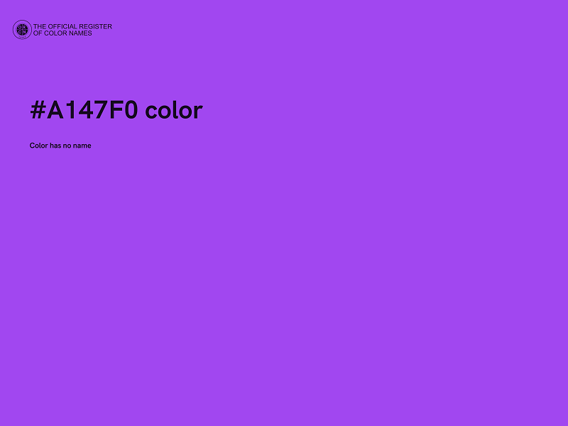 #A147F0 color image