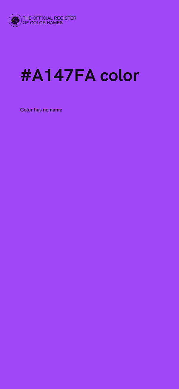 #A147FA color image