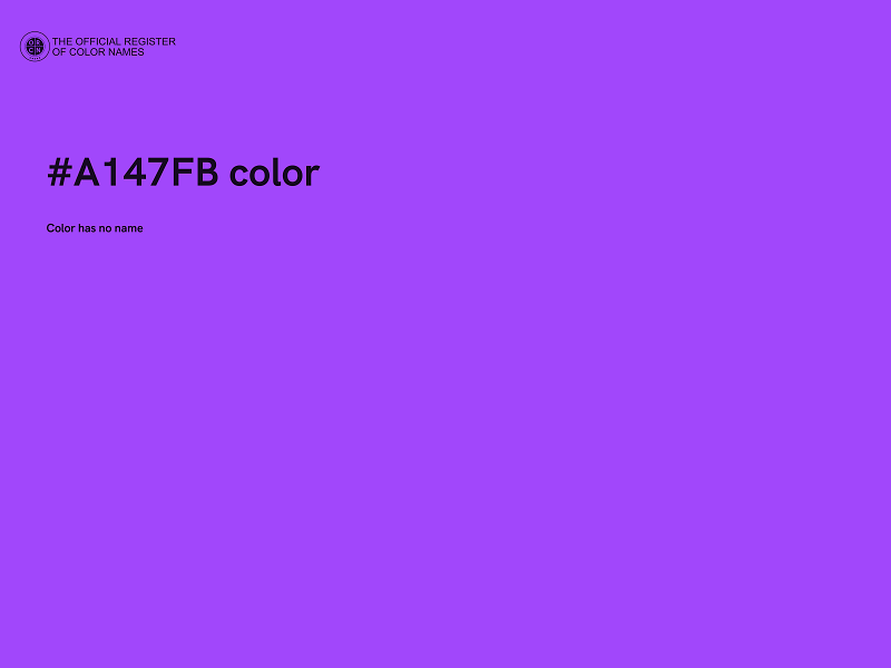 #A147FB color image