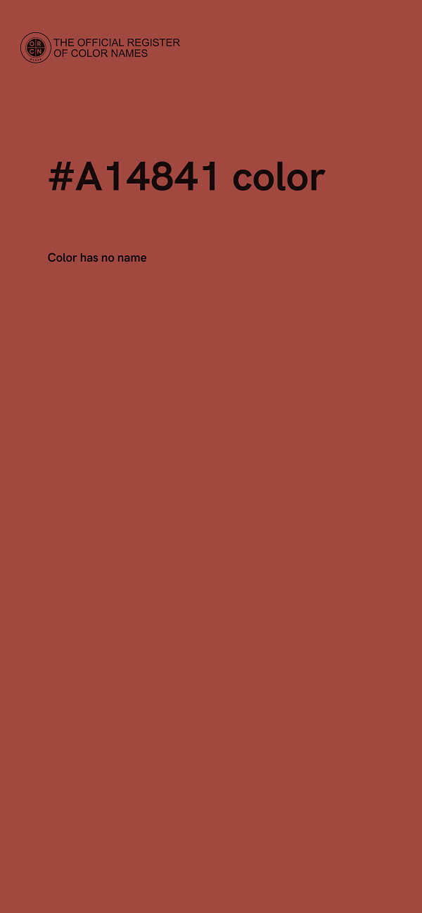 #A14841 color image