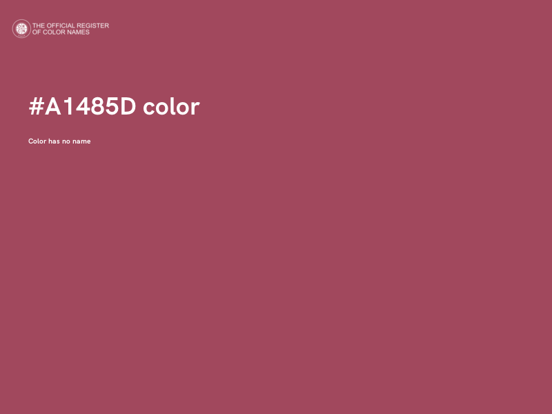 #A1485D color image