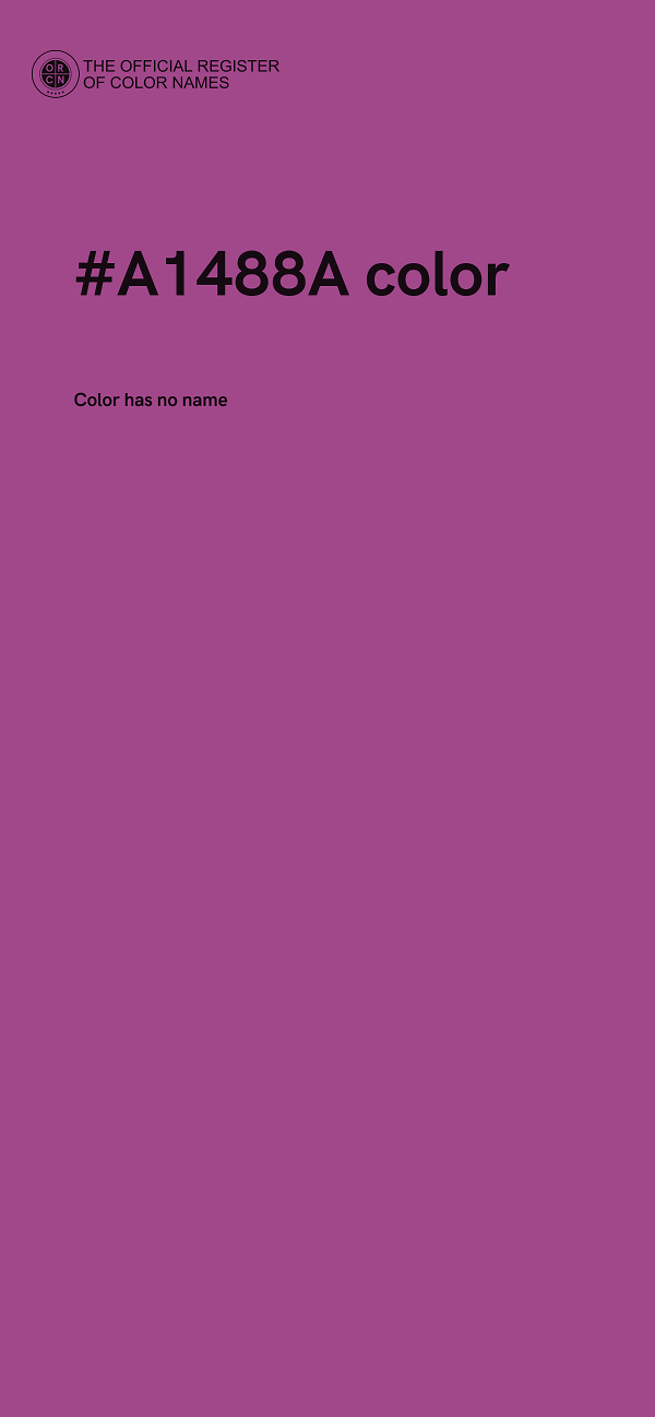 #A1488A color image