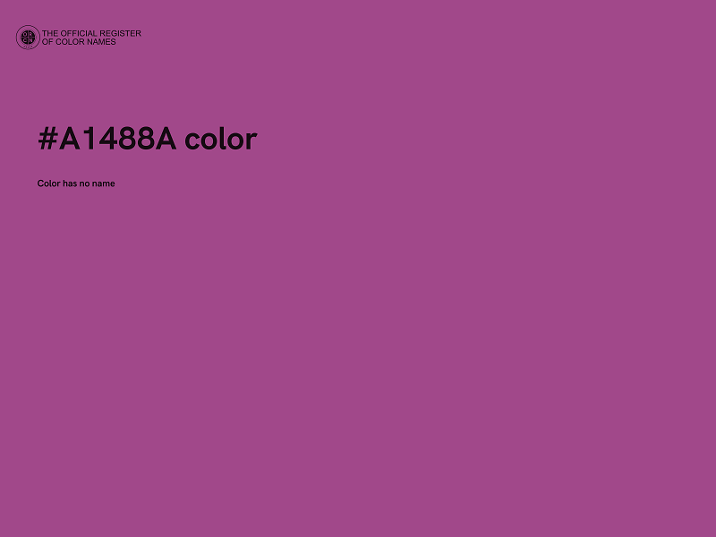 #A1488A color image