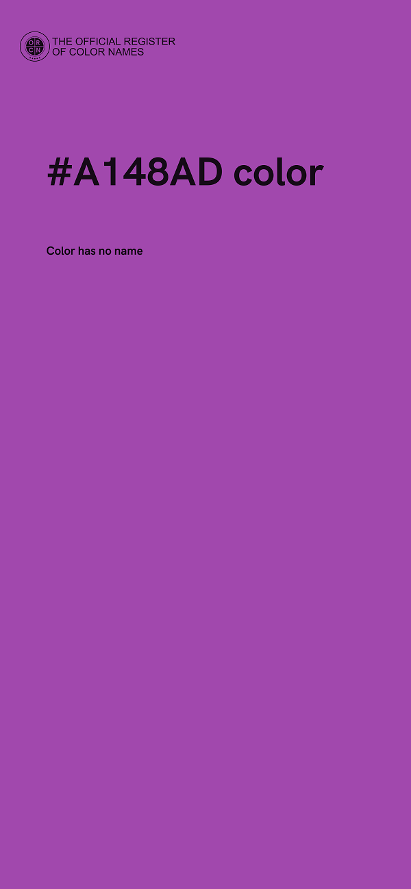 #A148AD color image