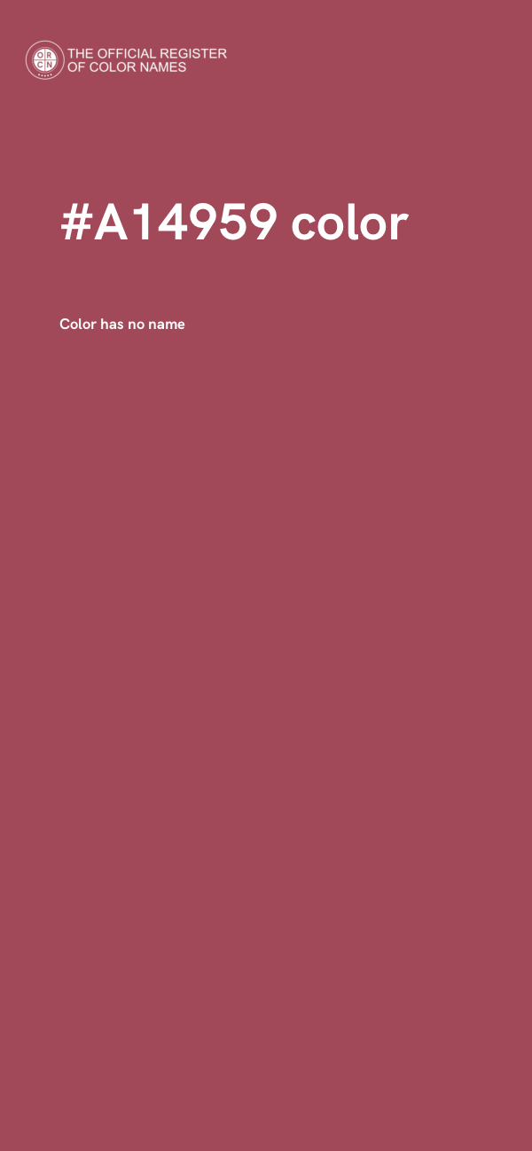 #A14959 color image