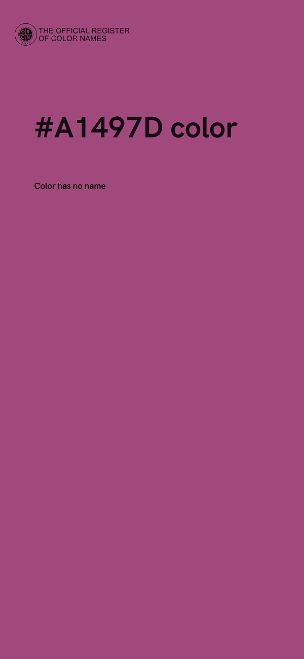 #A1497D color image