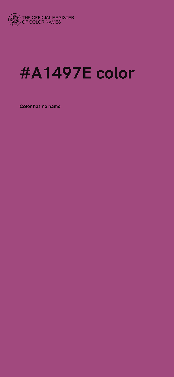 #A1497E color image