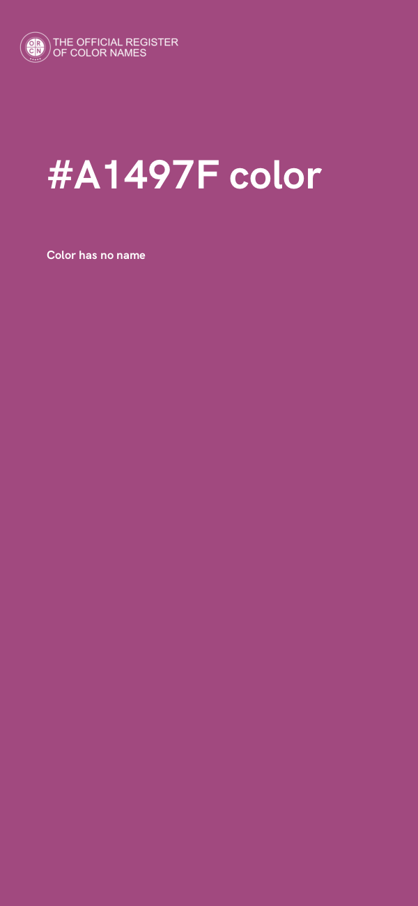 #A1497F color image