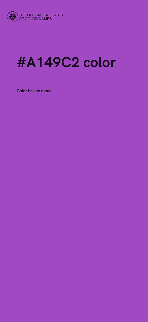 #A149C2 color image