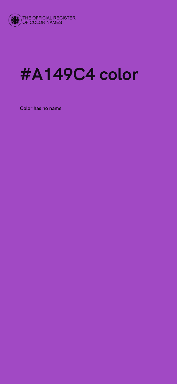 #A149C4 color image