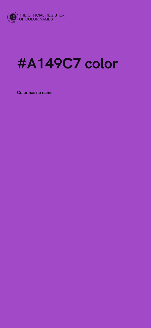 #A149C7 color image