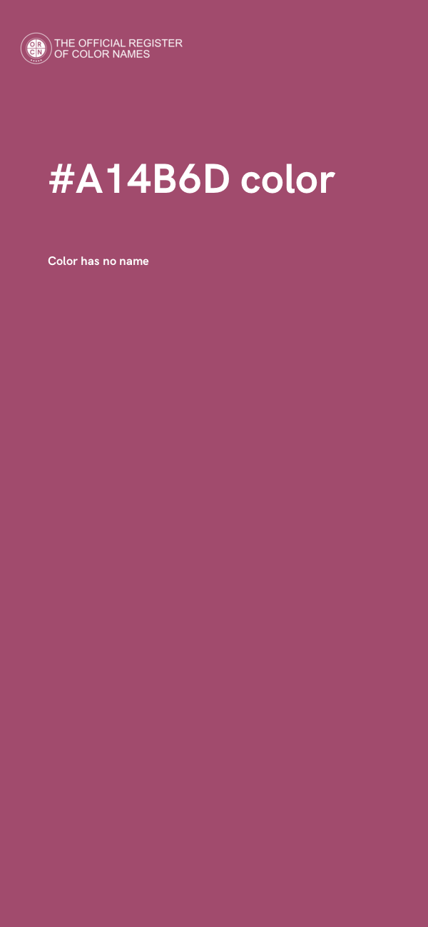 #A14B6D color image