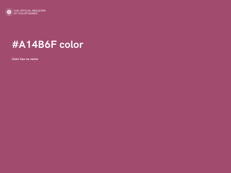 #A14B6F color image