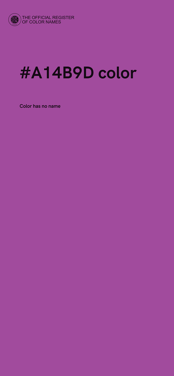 #A14B9D color image