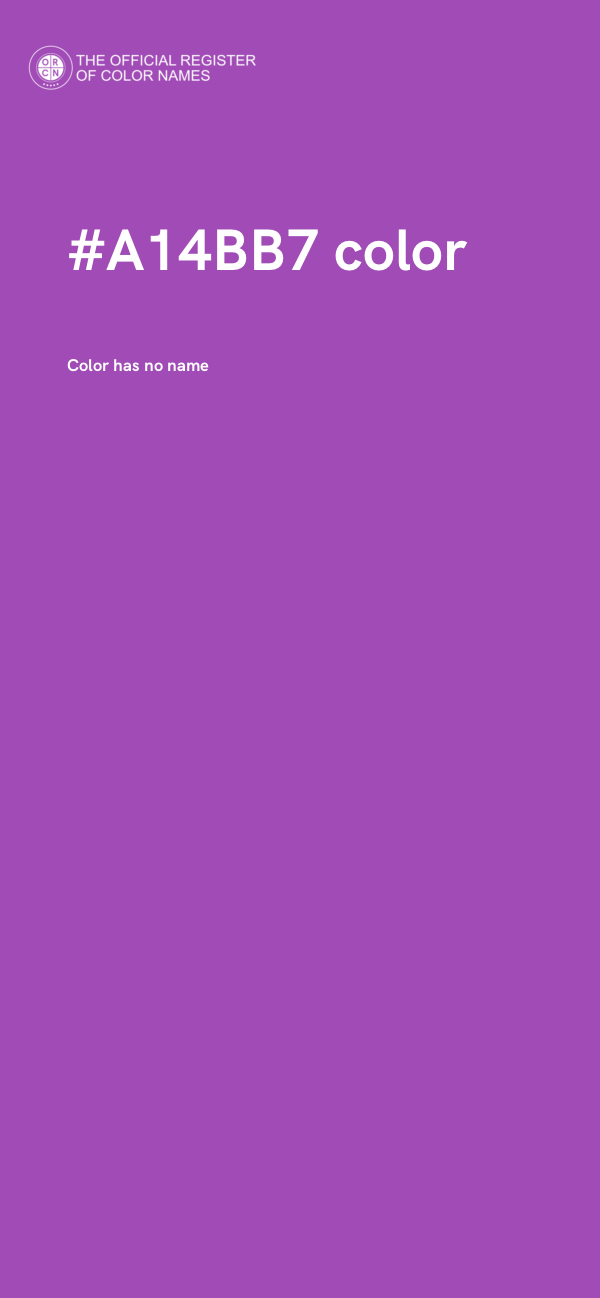 #A14BB7 color image