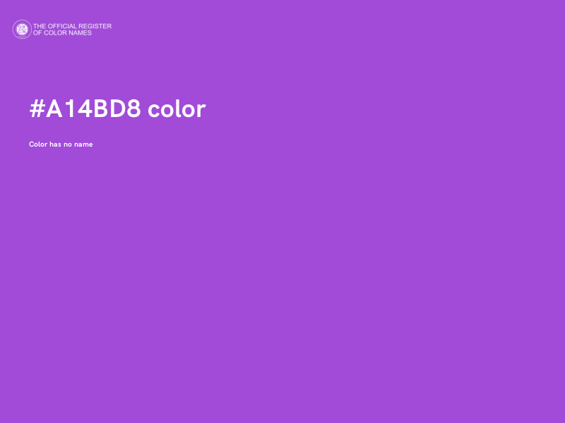#A14BD8 color image