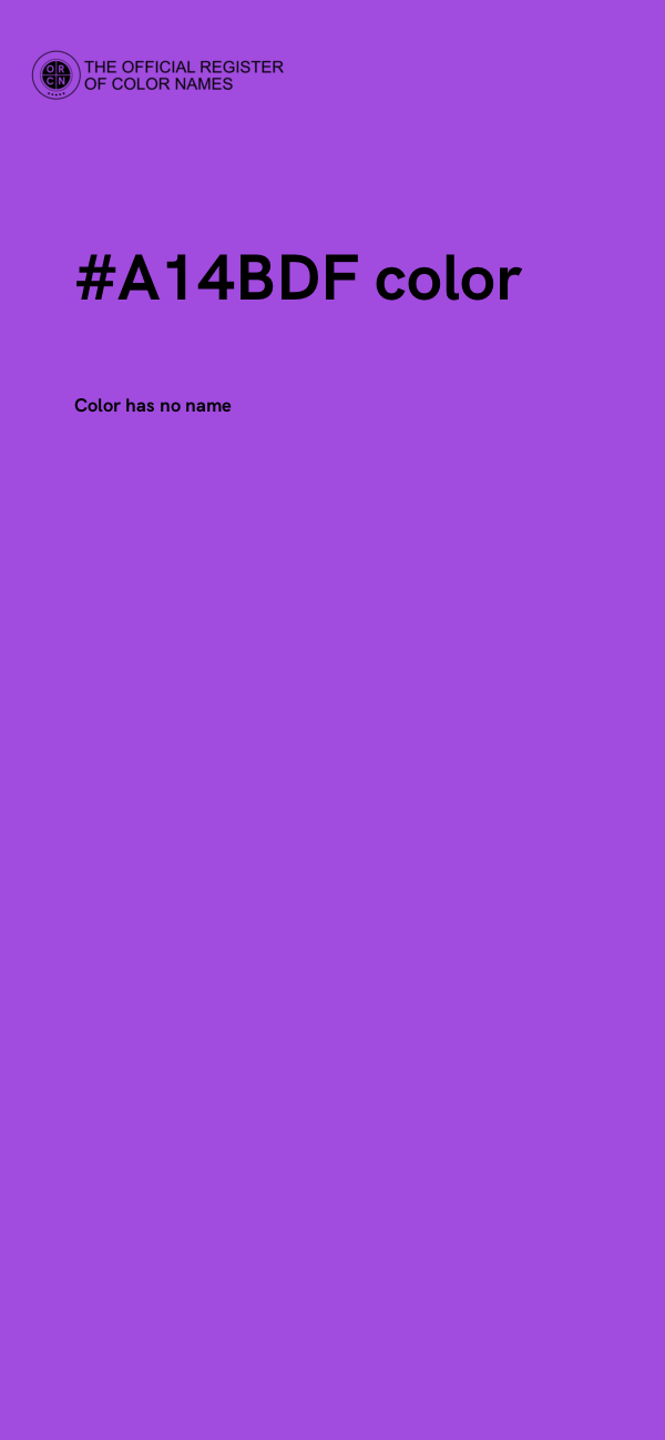 #A14BDF color image