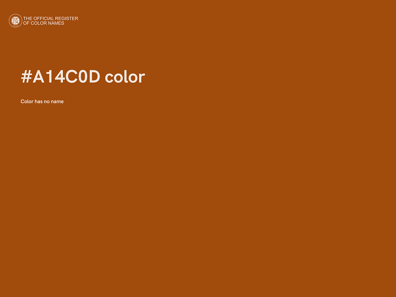 #A14C0D color image