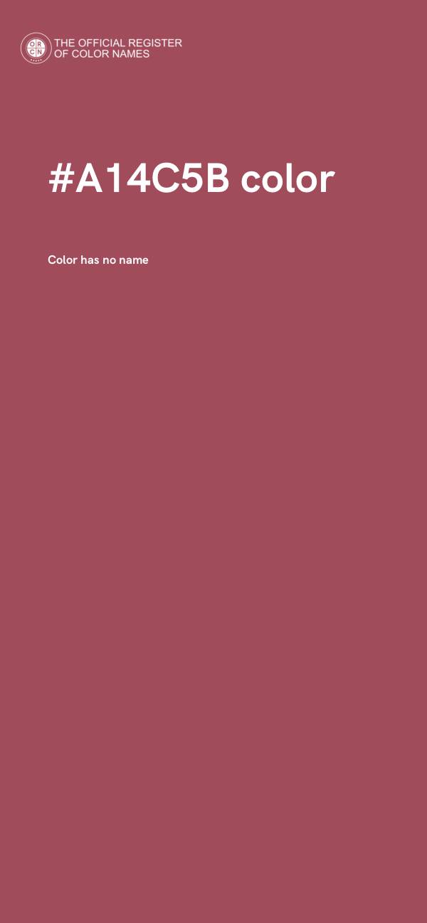 #A14C5B color image