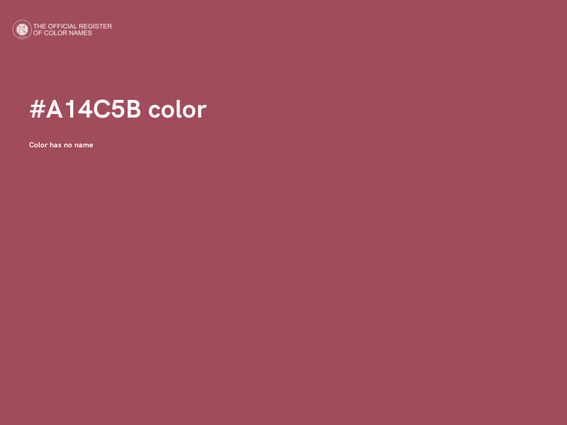 #A14C5B color image