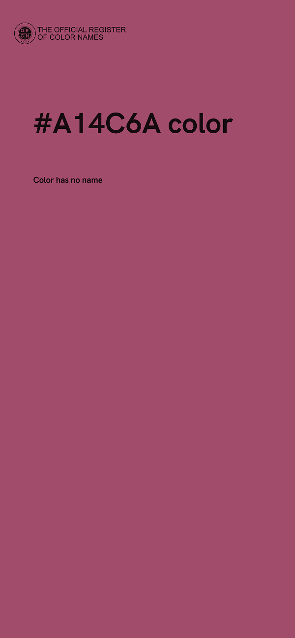 #A14C6A color image
