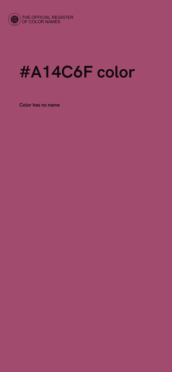 #A14C6F color image
