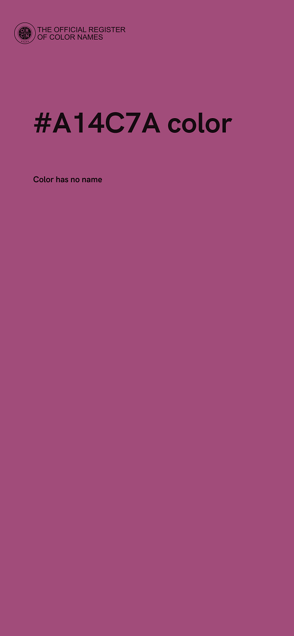 #A14C7A color image