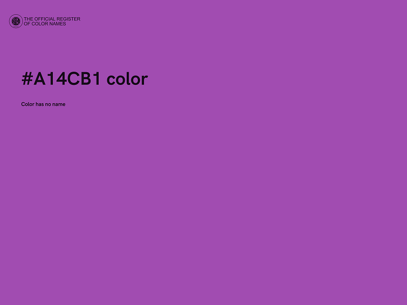 #A14CB1 color image