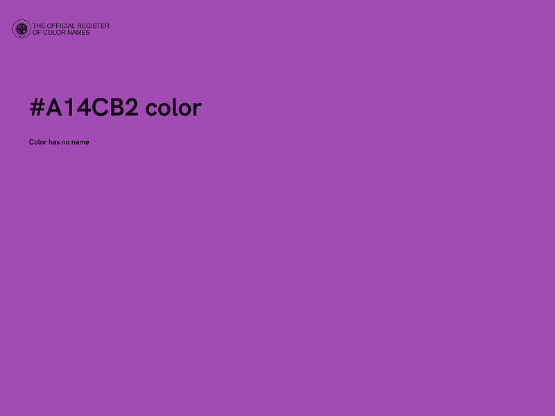 #A14CB2 color image