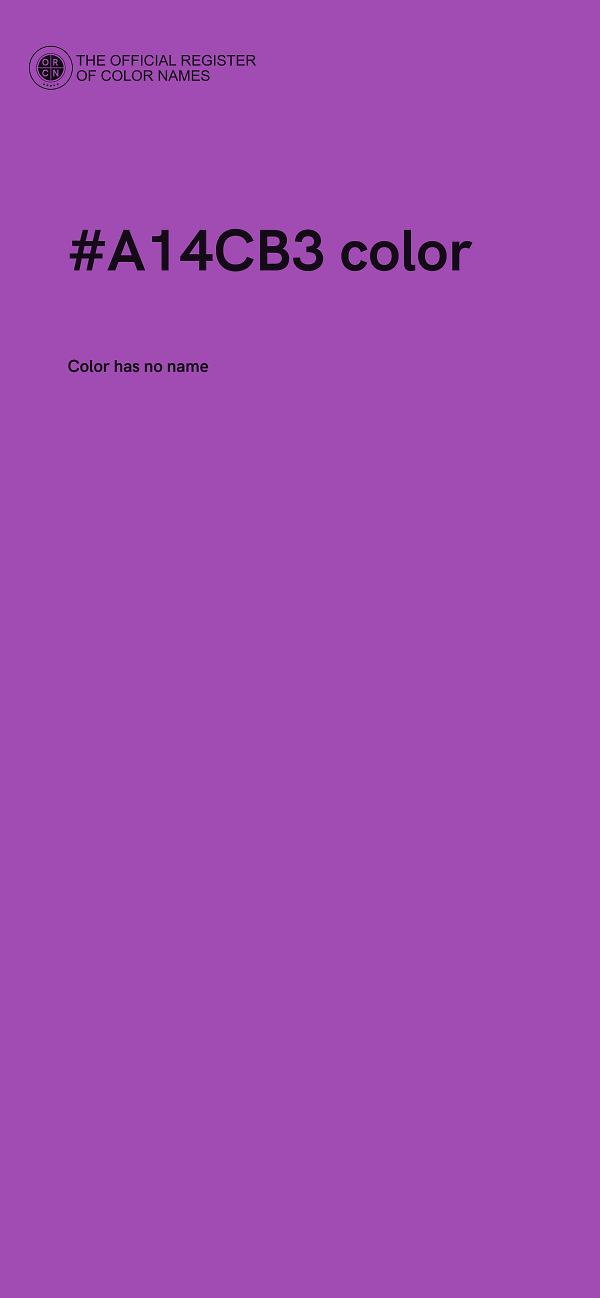 #A14CB3 color image